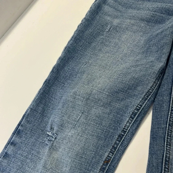 Kut from the Kloth jeans rolled cuff capri denim jeans light distress size 4 - Picture 8 of 15